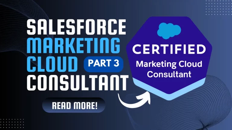 Salesforce marketing cloud consultant Certification exam