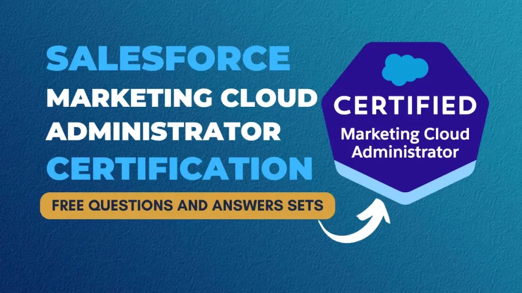 Salesforce Marketing Cloud Admin Certification