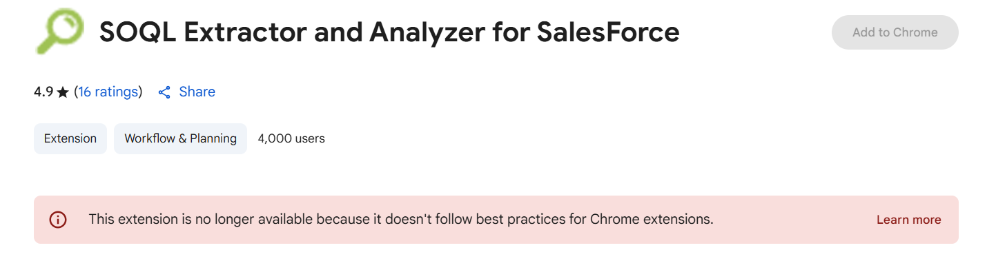 SOQL Extractor and Analyzer