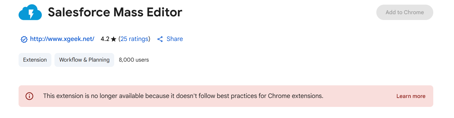 Salesforce Mass Editor