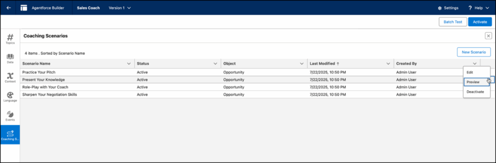 Agentforce Sales Coach