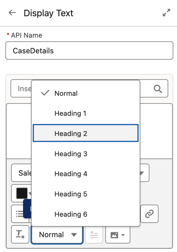 Top Salesforce Winter ’26 Flow Features Every Salesforce Professionals Should Know 13 Heading and Paragraph Styles in Display
