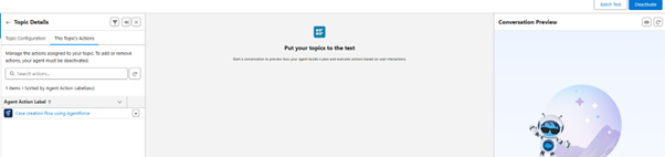 Create an Agent action