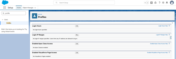 Login IP Ranges section