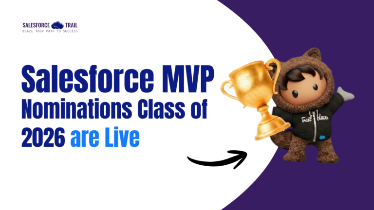 Salesforce MVP Nominations Class of 2026 are Live