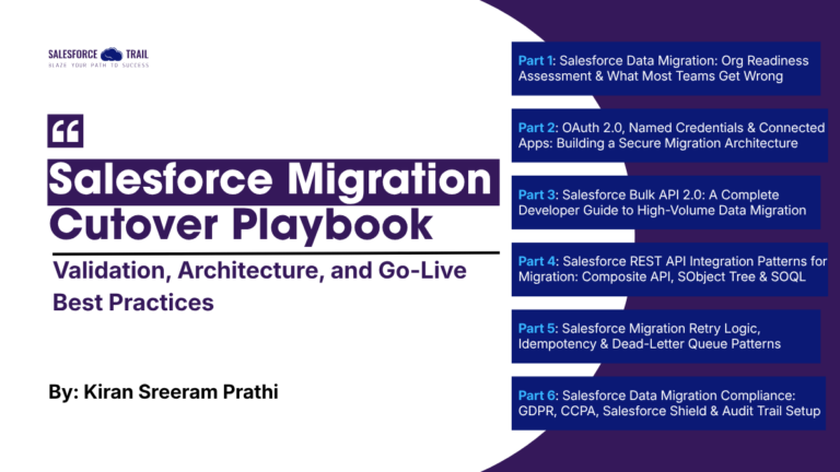 Salesforce Migration Cutover Playbook