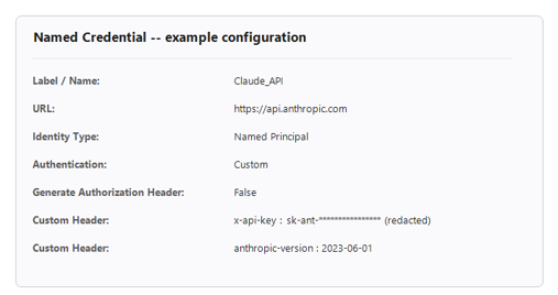 Named Credential Example 
