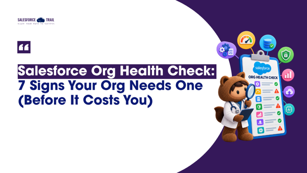 Salesforce Org Health Check: 7 Signs Your Org Needs One (Before It Costs You) Salesforce Org Health Check